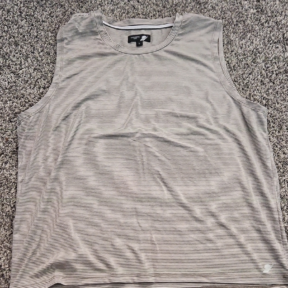 Gray Striped Women's Tank Top